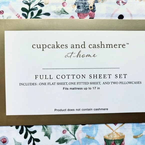 Cupcakes & Cashmere Nutcracker Ballet Cotton Sheet Set - FULL SIZE  all COTTON - Picture 5 of 7